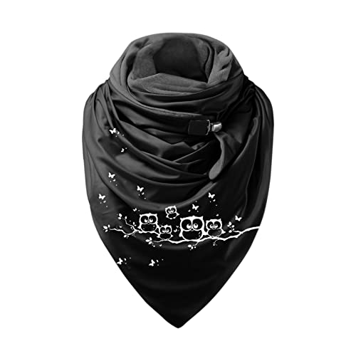 Écharpe tendance châle chaud et doux pour femme - Impression décontractée - Mauve - Rideau écharpe (E, taille unique)