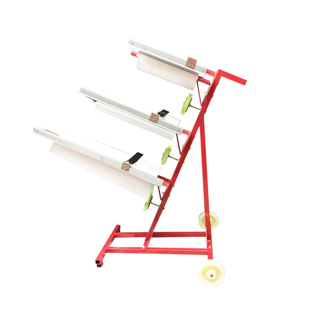 KK-GAL Mobile Masking Paper Stand, Rolling Tree Style Masking Paper Machine Station, Professional Auto Body Masking Film Holder, Masking Station Stand Dispenser Stand with Wheels, for Car Repair Shop