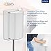 Safety Innovations Twin Door Baby Safety Outlet Cover Box for Babyproofing Outlets - More Interior Space for Extra Large Electrical Plugs and Adapters - Easy to Install - Easy to Use, (2-Pack)