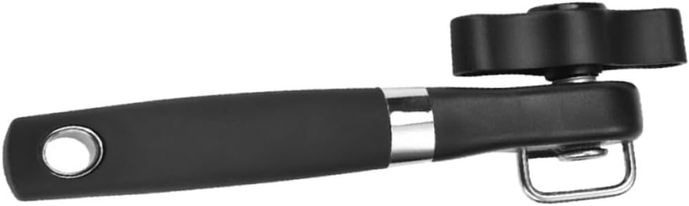 Stainless Steel Manual Can Opener Anti-Slip Grip Handheld Bottle Opener for Kitchen Use Ergonomic Design for Easy Operation Suitable for Jar Sizes