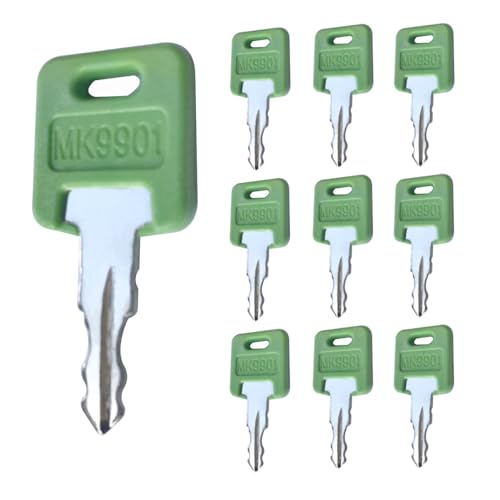 10 Pack Ignition Keys for RV Camper Key MK9901 6601 Compatible with FIC Global Link Bauer Motorhome Master Green CF EF HF Codes Series (MK9901)