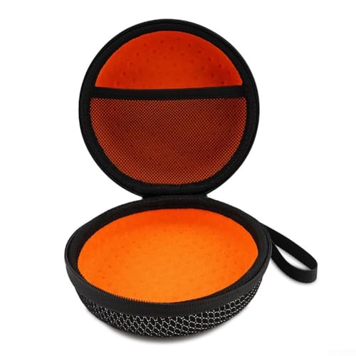 Shockproof Carrying Case for Beosound A1 1st/2nd/3rd Gen Speaker, Hard EVA Oxford Cloth Storage Bag with Breathable Mesh, Compact Travel Protection, Handheld or Shoulder Strap, Black, 15x15x8cm