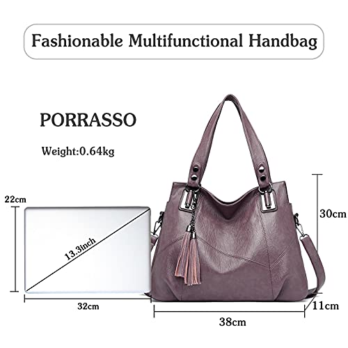 Image of Women's Fashion Handbag Shoulder Bag Hobo Bag Large Messenger Bag PU Leather Travel Work Dating Tote