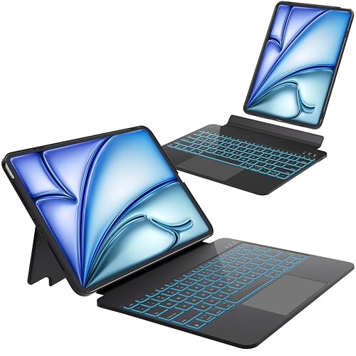 Otuoor iPad Pro 12.9C`P[X L[{[ht O\ȎCobNCgtL[{[hP[X iPad Air 13C` (2024 M2) & iPad Pro 12.9C` (6A5A4A3)p 