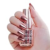 Metallic Nagellack, Spiegelnagellack Chrom Schnelltrocknend Fingernagellack Effekt,Mirror Spiegel...