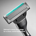 Harry's Plus Shaving Kit for Men - Premium Handle, Razor Blade Cartridge, Foaming Shave Gel, and Travel Blade Cover - Advanced Pivoting System - Moss - Image 5