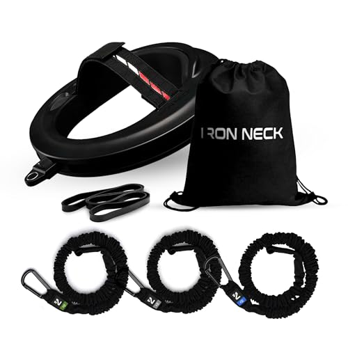 Image of Iron Neck 3.0 Pro, Strength Kit Bundle, Advanced 360 Neck Trainer and Resistance Bands for Progressive Strength Training, Pain Relief, and Injury Prevention