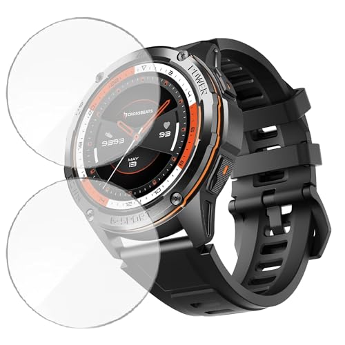 Image of 2 Pack Smartwatch Screen Protector for Cross Beats Armour Pro 1.43 inch - Flexible TPU Screen Guard, HD Clear, 9H Scratch Resistant, Bubble Free Installation - Not Tempered Glass