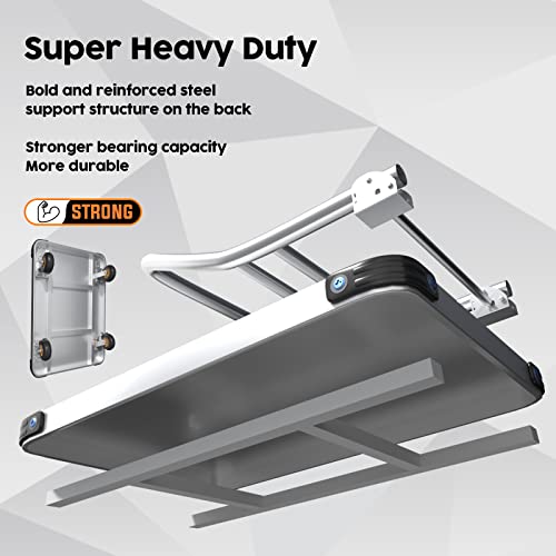 Heavy Duty Platform Truck Flat Cart Hand Trucks,2000Lbs Steel Push Cart Dolly With Brake Design, 36 X 24In Large Flatbed With 5'' 360 Degree Swivel Wheels For Easy Storage #TOP4
