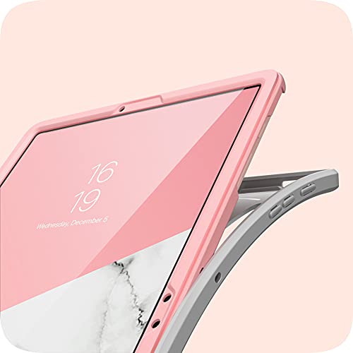 Image of i-Blason Cosmo Case for Samsung Galaxy Tab S7 FE 12.4 inch 2021 Release Only, Full-Body Trifold with Built-in Screen Protector Protective Smart Cover with Auto Sleep /Wake & Pencil Holder (Marble)