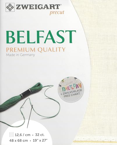 Image of Wizardi Belfast 32 Count Fairy Dust 3609 /305. Needlework Canvas, Cross-Stitch Fabric, Embroidery Cloth, Needlepoint Canvas. 100% Linen. Precut Zweigart