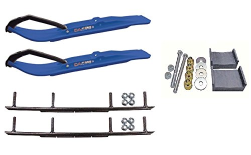 C&A Pro Blue XT Snowmobile Skis w/ 8