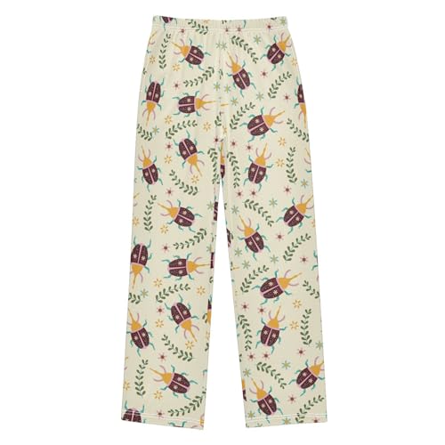 Bug Pajama Pants Wide Leg Pj Bottoms Lounge Comfy Soft Casual Sleep Pants - Main Image