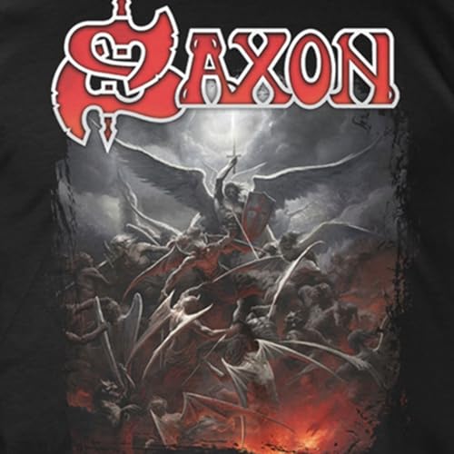 T-shirt Saxon Hell Fire and Damnation S sérigraphie textile durable - 2