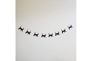 Christmas Cat Garland, Meowy Christmas Garland, Cat Christmas Decoration