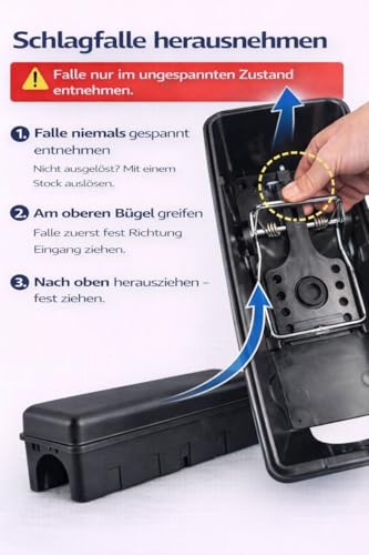 Rattenfalle Set – 2× Rattenköderbox & 2× Schlagfalle | Sichere Rattenbekämpfung für Haus, Keller & Garten | Schnelle Hilfe bei Rattenproblemen | ohne Rattengift