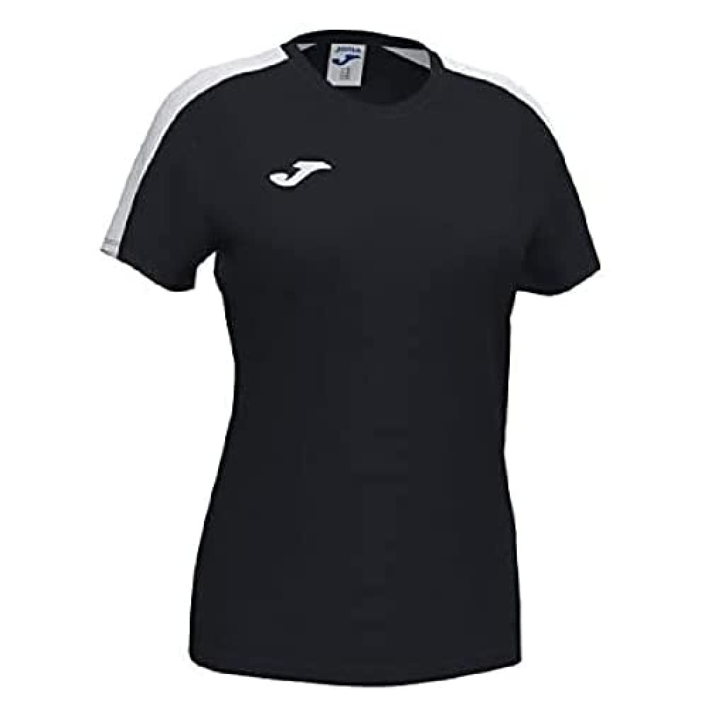 Joma Academy T-shirt set short sleeve, Girls, girls, 901141.102, Black-White, XS