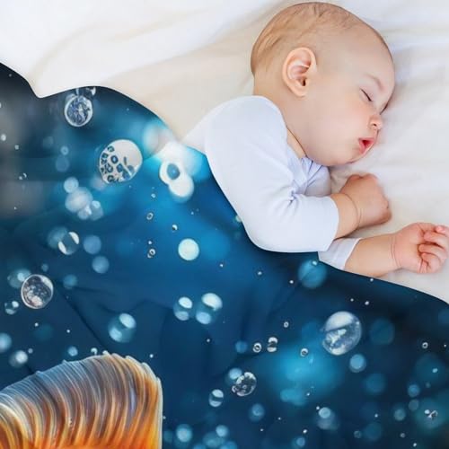 Couverture polaire poisson en flanelle douce 150x200cm pour canapé - 5