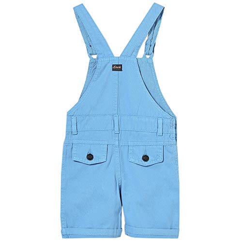 Jardineira Bebê Look Jeans Sarja Collor - AZUL - G