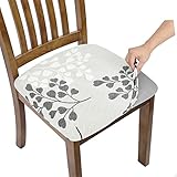 Licorne Seat Covers, Stretch Printed Chair Covers with Buckle, Removable Washable Dining Upholstered...