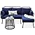 Best Choice Products Outdoor Rope Woven Sectional Patio Furniture L-Shaped Conversation Sofa Set for Backyard, Porch w/Thick Cushions, Detachable Lounger, Side Table - Gray/Navy