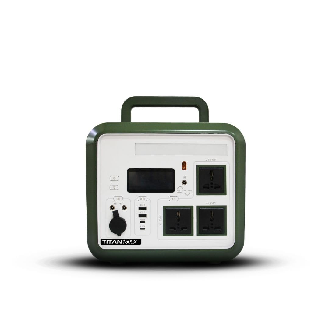 "Refire Titan 1500X Portable Inverter Power Station, 1152Wh/3,60,000mAh, 1500W Output – Solar-Compatible AC Power Backup – 230V/50Hz for Indian Homes and Outdoors-image-46