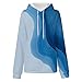 GOFULY Graphic Hoodies Long Sleeve Drawstring Sweatshirt For Women Gradient Color Fall Pullover Sweaters For Women Hoodie Fashion Winter Sweatshirts For Women Trendy Graphic With Pocket Royal Blue 5X