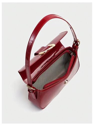 SweatyRocks Women's Vintage PU Leather Shoulder Bags Square Small Crossbody Purses3