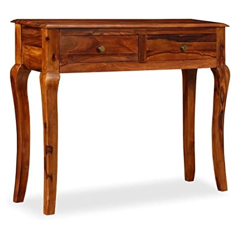 vidaXL Mesa Consola de Madera Sheesham con Cajones Cover