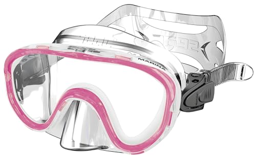 SEAC Marina SLT, Maschera da Snorkeling in polimero Senza ftalati per Bambini, Rosa