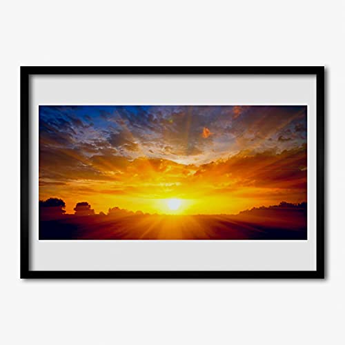 Cadre de décoration murale 70x50 cm affiche paysage pour habiller un mur