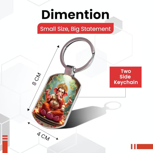 Image of Premium Printed Metal Keychain for Men & Women | High-Definition Artwork Print | Durable Key Ring for Car, Bike, Home & Office Keys | Stylish Decorative Key Holder Gift
