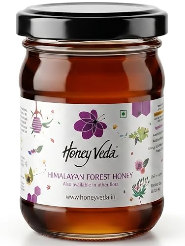 HoneyVeda Himalayan Forest Raw Honey (150g) | Natural Honey | Raw Unprocessed & Unpasteurized Multifloral Indian Nectar for Wellness, Skincare & Healthy Dietary Support (Pack of 1) HoneyVeda Himalayan Forest Raw Honey (150g) | Natural Honey | Raw Unprocessed & Unpasteurized Multifloral Indian Nectar for Wellness, Skincare & Healthy Dietary Support (Pack of 1)