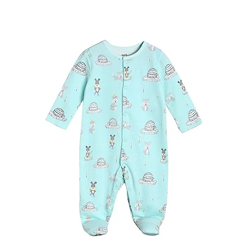 Image of miniklub Infant Boys Grey & White Printed Sleepsuit