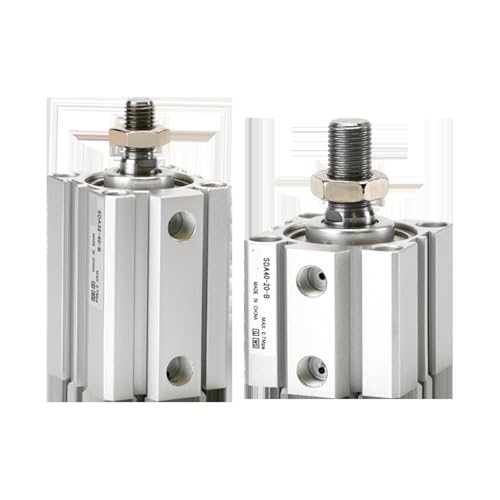 Vérin pneumatique SDA40-10-B cylindre compact avec trou taraudé de type B - 2