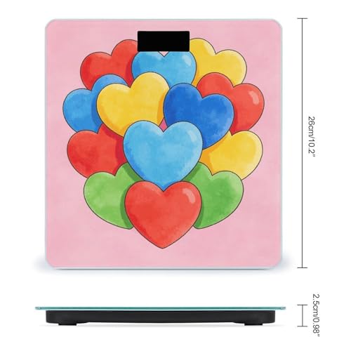 Báscula digital rosa con pantalla LCD y alta precisión miniatura 2