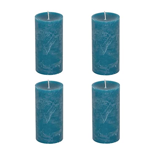 Stumpenkerzen Rustic 4er Set - Stumpenkerze, Blockkerze, Kerze,...