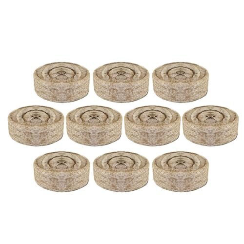 Cápsulas Germinadoras Para Plantas - 10 Unidades De Bloques De Sustrato Para Plántulas Con Turba Comprimida | Sustrato Comprimido Para Siembra Con Bloqueador De Tierra Accesorios De Jardinería Para Ma
