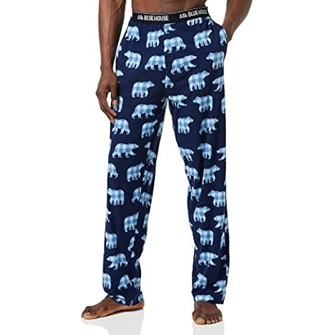 Hatley Little Blue House Men's Jersey Pajama Pants Bottom, Papa Bear, X-Large Cover
