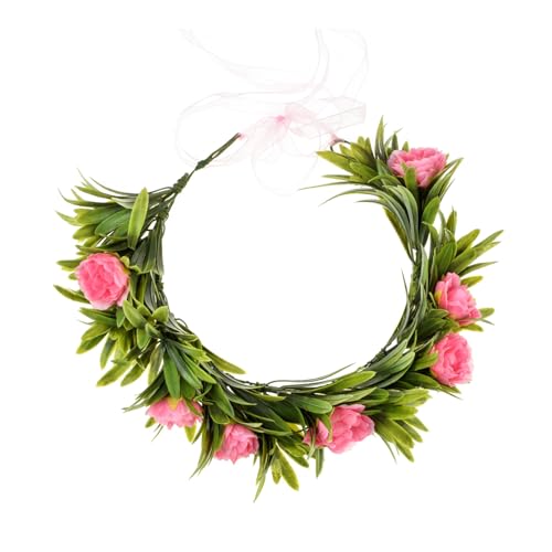 Fashionable Simulated Floral Crowns with Detailed Petals Props for Various Outfits Elegant Simulated Flower Headbands Gift