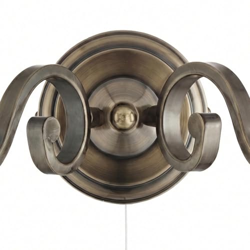 Lámpara de pared rústica E14 de 230V para iluminación interior de metal 7