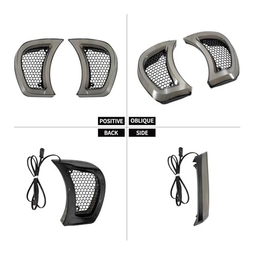 Feux d'appoint pour phares de moto avec clignotants Harley Road Glide