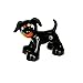 Produktbild 1 x Lego Duplo Tier Hund schwarz braun Bauernhof Zoo Zirkus neue Form 1396 pb02