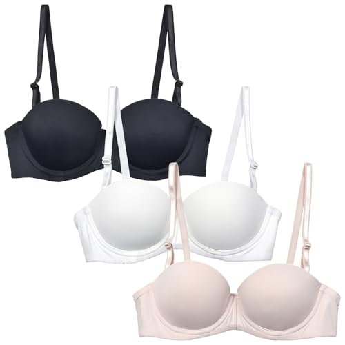 Teens Girls Molded Cup Underwire Training Bra Push Up Bra 3 Pack