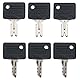 GAOHOU 6 Stück Gabelstapler Zündschlüssel Crown Zündschlüssel #107151-001& #107151-002 Kompatibel für Crown Clark Hyster Gradall JLG CAT Pollak Skytrak Yale Elektro-Gabelstapler