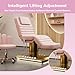 zmwlzmdp Facial Beauty Bed Includes One-Button Lift Adjustment, Electric Massage Table with Rotation Aesthetic Chair, with 3 Motors & Remote Control, for Tattoo Shops, Nail Salons,Bed+Chair
