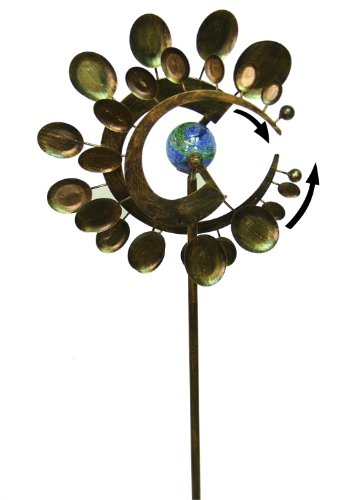 Echo Valley 4351W Illuminarie Dual-Motion Windwheel, 45-Inch, Rust