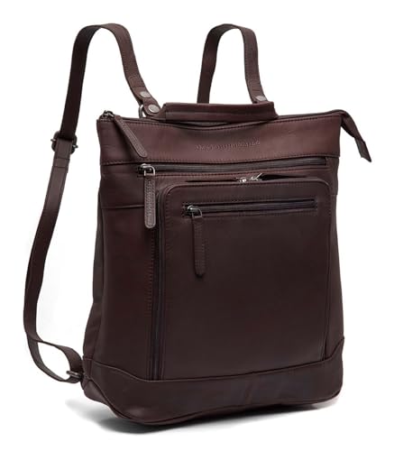 Sac à dos ordinateur portable cuir marron foncé Caldero loisirs voyage PC