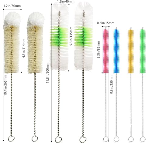 Vovcamls HOOKAH CLEANING KIT Straw Pipe Cleaning Kit With 8 Brushes Premium Hookah Accessories For Shisha Cleaning,Colorful Cleaning Brush Set For Water Bottle,Teapot,Narrow Neck Glass Containers thumb #1