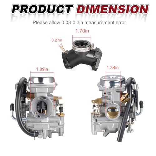 Image of Carburetor Carb & Intake Manifold for Yamaha Route 66 Virago 250 V-star 250 XV250 1988-2024